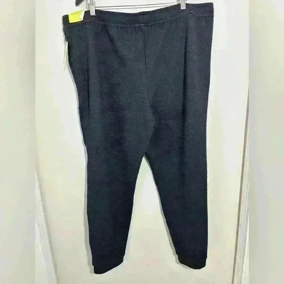 All In Motion Mens Black Mid-Rise Cotton Fleece Drawstring Jogger Pants Size XXL - Picture 2 of 5